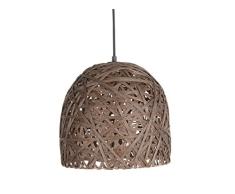 Leitmotiv LM1257 Lampe Ã Suspension, Papier, 40 W, Marron, Taille M