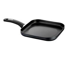 Monix Resistent Plus - Gril carré Plat 28 cm en Aluminium avec antiadhésif Teflon Classic.