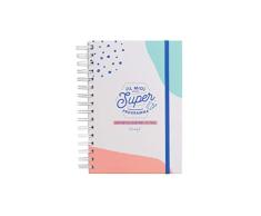 Mr Wonderful Cahier A5 pour Conserver Super Programme (avec Tant de Tickets et de factures), Multicolore, Unique