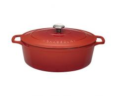 Chasseur 4725 ovale-25 cm Cocotte ovale, 3.2 liters, Rubis (intÃ©rieur Noir)