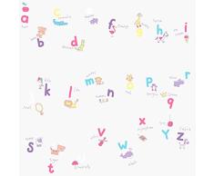 Rasch Enfants Papier Peint 006420Â coconet 319070Â ABC Gris