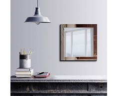 Bonamaison Décoration Murale Impression sur Miroir Encadré sur Toile, Dimensions: 50 x 50 Cm - Conçu et fabriqué en Turquie