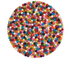 myfelt Lotte Feutre Boule de Coussin pour Chaise de/Rond Laine Vierge, Multicolore, Ã 36Â cm