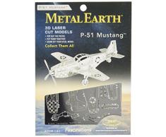 Metal Earth - 5061003 - Maquette 3D - Aviation - Mustang P-51 - 8,92 x 9,41 x 2,97 cm - 1 piÃ¨ce