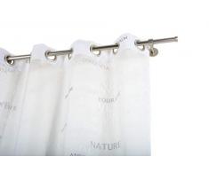 Tringle Ã Rideaux: Ã 20 mm sans Anneaux, L. 160 cm. en Acier satinÃ©, avec Supports 10 cm â Complet