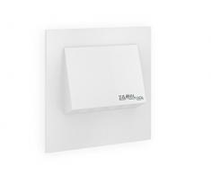 ledix 11â221â52, Applique murale LED, aluminium, blanc, 7,3Â x 7,3Â x 4,75Â cm