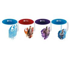 SD toys 8435450200649 Lot de 4 Tasses Expresso Star Wars Les Derniers Jedi