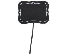 Multicraft Imports Collerettes Table Tableau Noir Panneau 7Â x 1.8Â Support avec Blanc, Acrylique, Multicolore