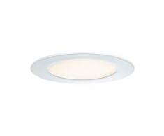 Paulmann 92097 Kit encastrés Premium Panneau LED, rond, 1x6,5W, 2700K, 7VA, 230V/350mA 120 mm, Blanc mat/Alu