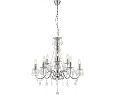 Globo 63129â22,9Â cm WilliamLustre lampe Ã suspension, Chrome/verre, Chrome