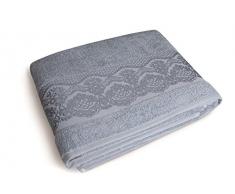 Excelsa Country Spa Drap de Douche, Coton, 39Â x 34Â x 4Â cm 39x34x4 cm Bleu dragÃ©e