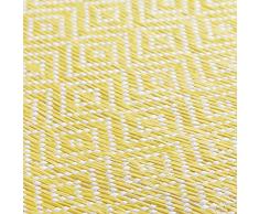 le jardin des cigales set de table (0)38cm fibre papier losamo jaune