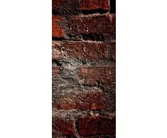 PeelitStickit ID-019Â 60Â Largeur x Hauteurâ¯: 130Â cm Mur de Brique Texture en Rouge Style Haute qualitÃ© Mural en Vinyle Papier Peint Mural