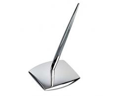 silberkanne Support avec Stylo Ã Bille 17 cm, Support 8 x 7 cm, plaquÃ© Argent