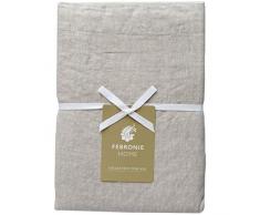 Moorish Idol - Lin Chambray Drap Plat- 240cm x 300cm- Naturel