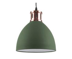 Leitmotiv LM1413 Lampe Ã Suspension, Fer, 40 W, Vert, Taille L