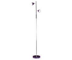 Naeve Leuchten Lampadaire LED, 2Â piÃ¨ces, mÃ©tal chromÃ©, 3Â W, 7Â x 7Â x 145Â cm 2034124