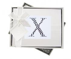 White Cotton Cards Alphabetics, Petit Album Photo, Initial X, diverses