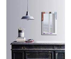 Bonamaison DÃ©coration Murale Impression sur Miroir EncadrÃ© sur Toile, Dimensions: 40 x 60 Cm - ConÃ§u et fabriquÃ© en Turquie