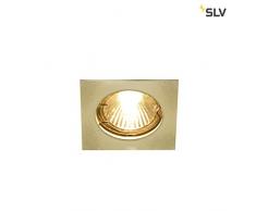 SLV Pika QPAR51 Plafonnier carré en laiton rigide max. 50W Lampe Aluminium 0W Or