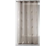 Homemaison 09442-8-AL Voilage Etamine/Polyester Taupe 1 x 140 cm