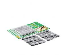 sourcing map Auto adhésif ménage Mobilier Tapis Protection Coussinets en Feutre Gris 15mm Diamètre 80pcs