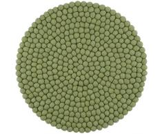 myfelt Kaspar Coussin de Chaise, Feutrine, Vert foncé, 36 cm