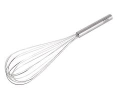 Cuisine Enamel Prof Fouet, Acier Inoxydable, Gris Moderne 40x8.5x7.5 cm Gris