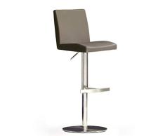 Robas Lund Lo.pez Tabouret de Bar, Acier Inoxydable, Cappuccino, 52 x 40 x 110 cm