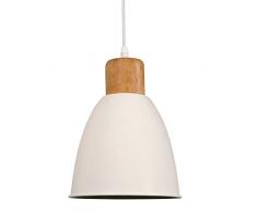 Lum & Co Lampe de Suspension E27, crÃ¨me