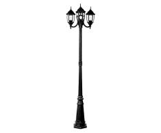 Lucide TIRENO - Lanterne / Lampadaire Exterieur ExtÃ©rieur - IP44 - Noir