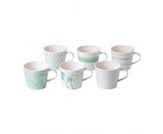 Royal Doulton 1052192 Lot de 6 tasses Pacific en porcelaine 390 ml 390 ml