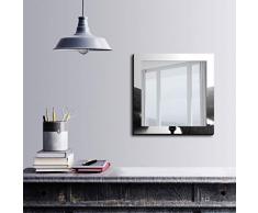 Bonamaison Décoration Murale Impression sur Miroir Encadré sur Toile, Dimensions: 50 x 50 Cm - Conçu et fabriqué en Turquie