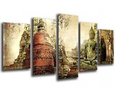 Tableau Moderne Photographique, Impression sur bois, Bouddha, Bouddha, Relaxation, Zen, Méditation, Relaxation, 165 x 62 cm, ref. 26014