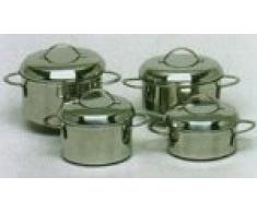 KRÃGER Cocotte Saturn en acier inoxydable 14Â cm, 0,8Â L,