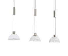 Eglo Lampe suspension LED montefio/3, nickel mat/albÃ¢tre 93468Â E