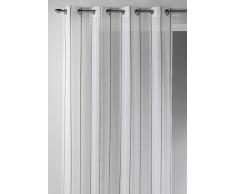 Homemaison 09527-8-AL Voilage Etamine/Polyester Gris 1 x 140 cm