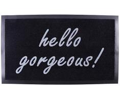 La Finesse Paillasson Nylon/PVC Noir/Gris, One