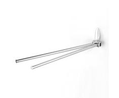 Inconnu Porte Serviette Mural Double PIVOTANT Chrome