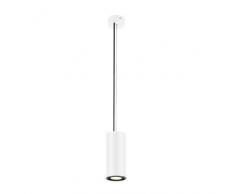 SLV Suspension LED SUPROS 700lm | Plafonnier LED Variable, Lampe de Plafond pour Salon, Bar, Salle à Manger| Suspension au Design Cylindrique Exclusif (Aluminium, LED Intérieure, 3000K, EEC E-A++, Blanc)