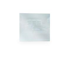 Yandiya Chauffage Infrarouge en Aluminium/Verre Blanc 600 mm x 500 mm