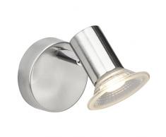 Brilliant G20410/13 Walk Spot Patère, Métal/Plastique, Intégré, 4 W, Acier