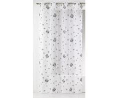 Homemaison 09504-8-AL Voilage Etamine/Polyester Blanc 1 x 135 cm