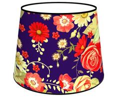 Abat-jours 7111305910239 Conique Violo Lampadaire, Tissus/PVC, Multicolore