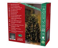 Konstsmide 6361-820Â Manteau darbre Guirlande LED Ã 200Â diodes de couleur ambre et cÃ¢ble vert foncÃ© Pour lintÃ©rieur (IP20) CertifiÃ© VDE Transformateur intÃ©rieur 24Â V