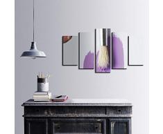 Bonamaison DÃ©coration Murale Ensemble de 5 Impression sur Toile, Dimensions: 100 x 60 Cm - ConÃ§u et fabriquÃ© en Turquie