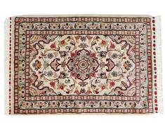 Eden Carpets kashmirian Fonds Soie Tapis nouÃ© Ã la Main, Laine, Multicolore, 60Â x 89Â cm