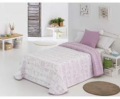 VIALMAN Couvre-lit boutis lÃ©ger, Rose, 90 x 190 cm