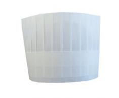 Garcia de Pou 10 Unit Classique Toque de Chef en boîte, 18 cm, Airlaid, Blanc, 18 x 30 x 30 cm