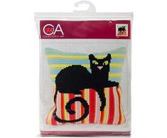 Collection Dart CD5186 collection dArt 40 x 40 cm Mr Handsome Kit Point de Croix Coussin, Coton, Multicolore, 16 x 3 x 6,8 cm
